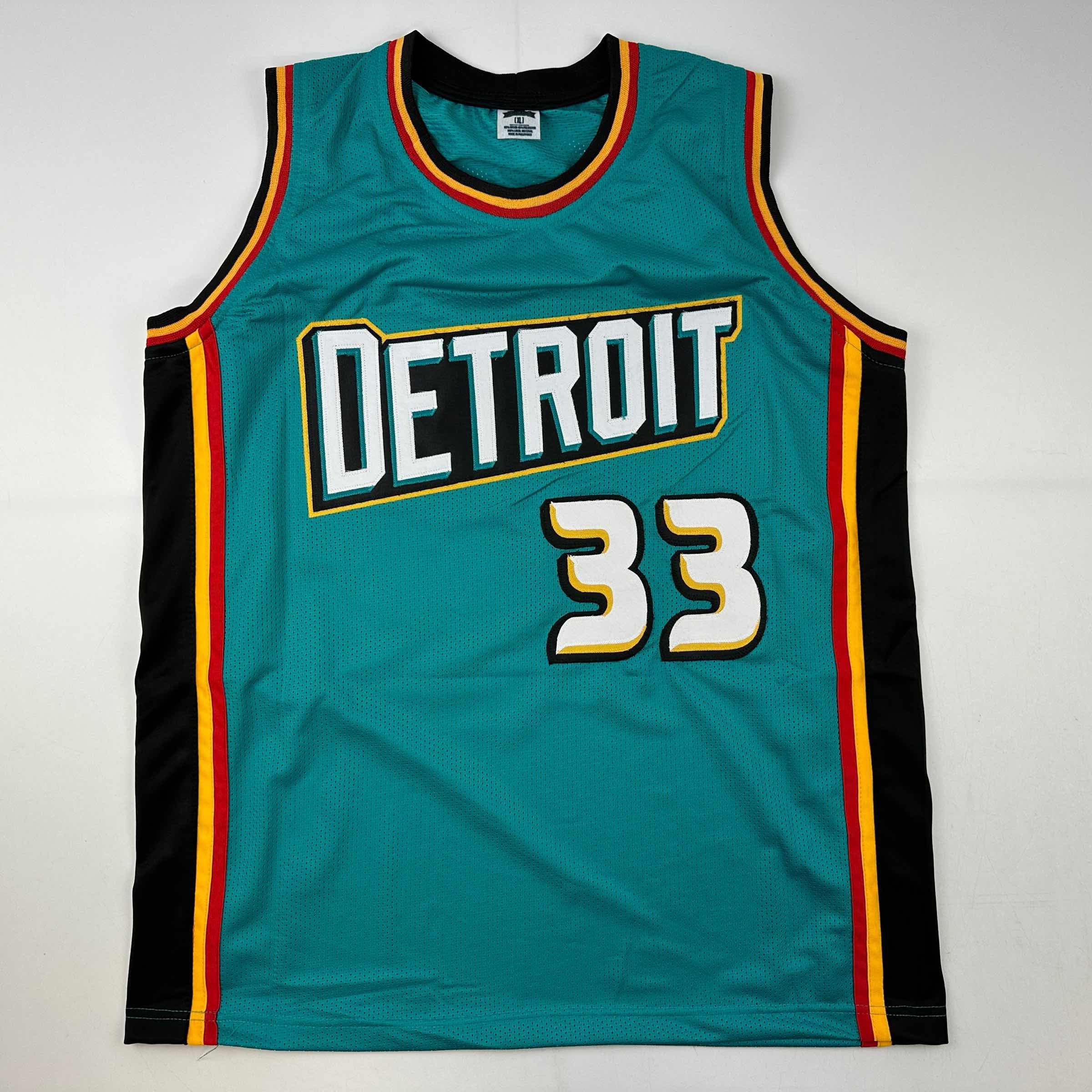 Uniforms Grant Hill Teal Jersey Grant Hill Detroit Pistons