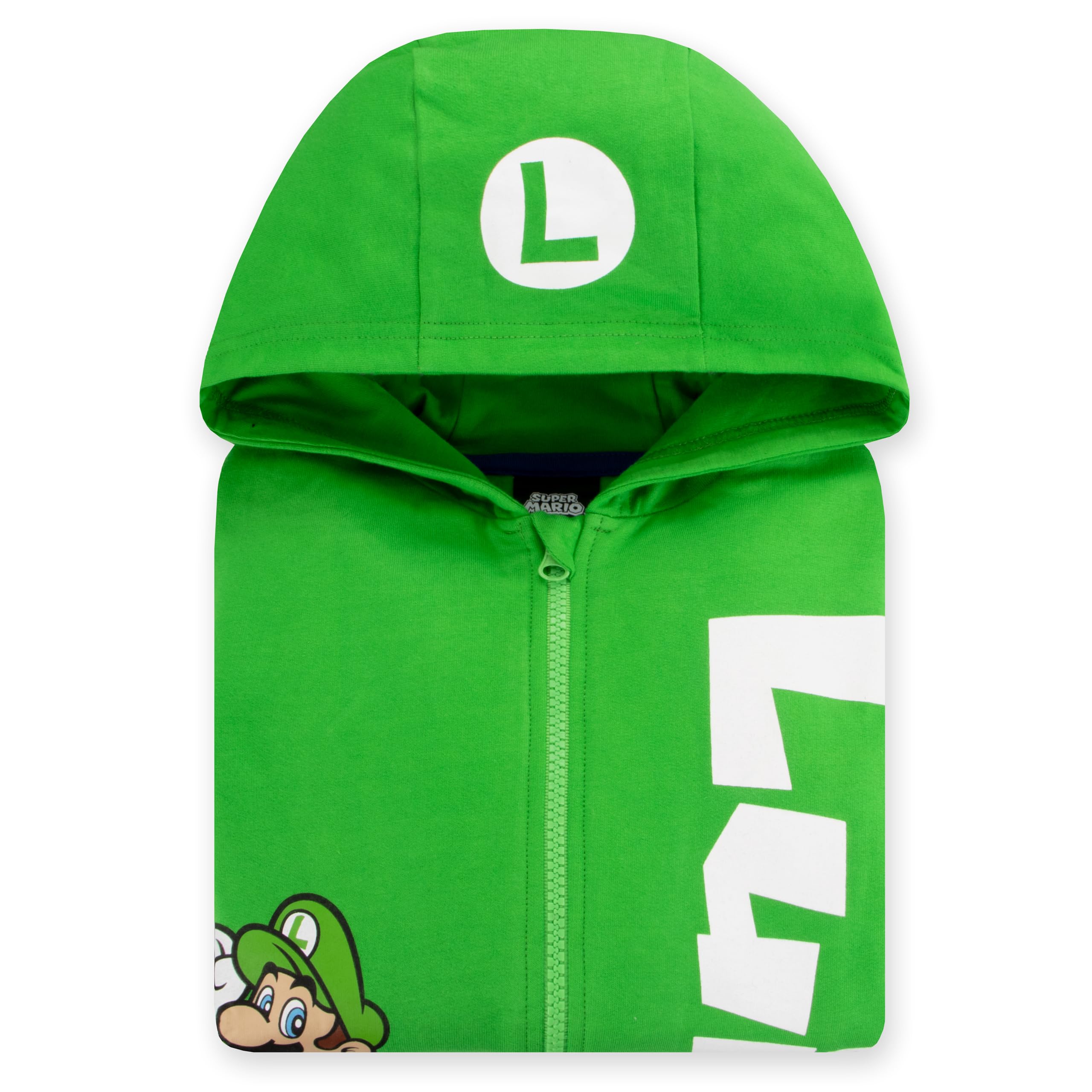 Super Mario Sweats Garçon, Luigi Sweat-Shirt Capuche, Pull Enfant Garcon