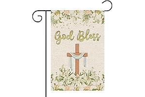 First Communion Garden Flag - God Bless Yard Sign Decoration