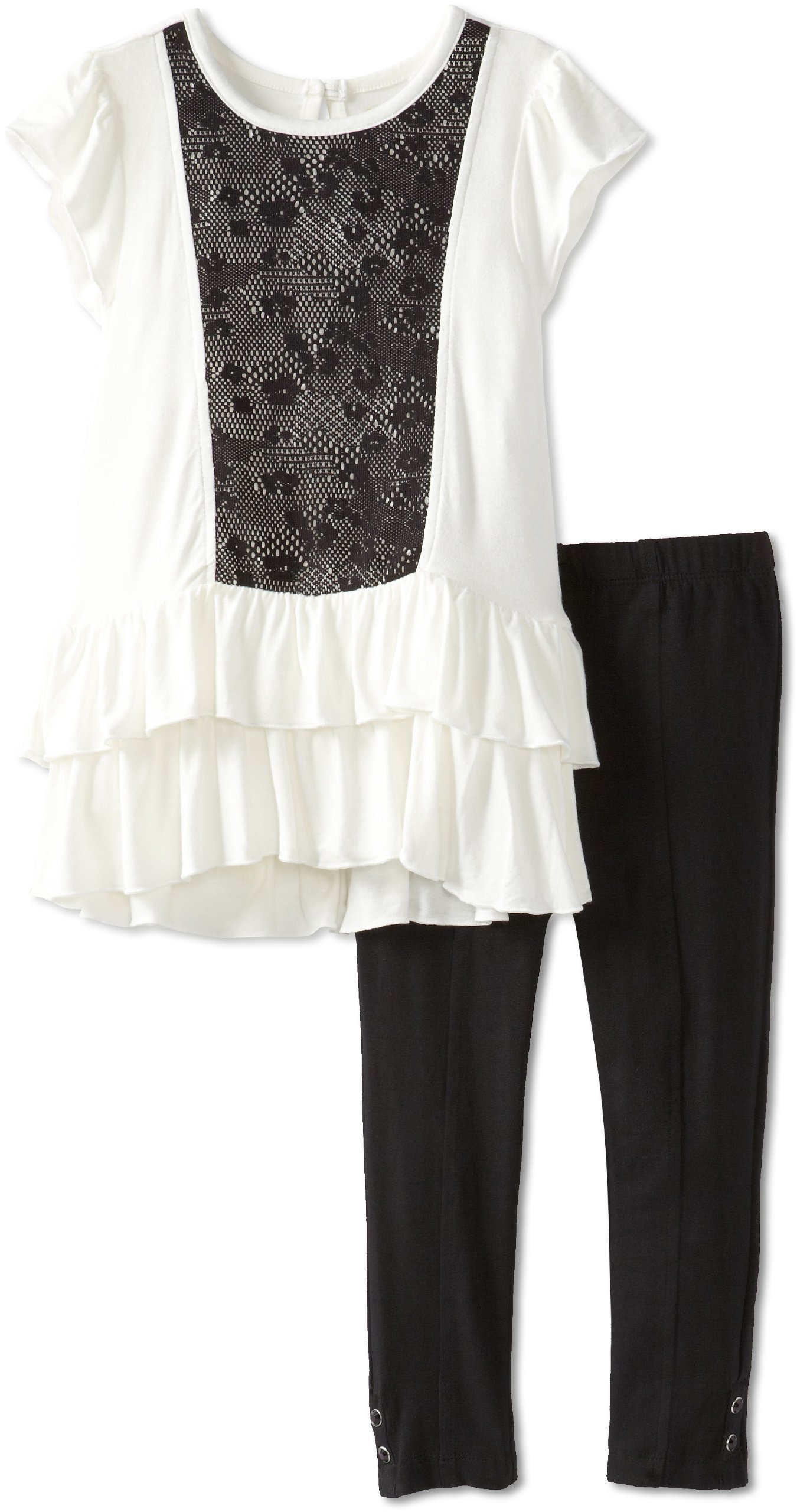 Nicole Miller Little Girls' Little Peplum Tunic With Legging Set