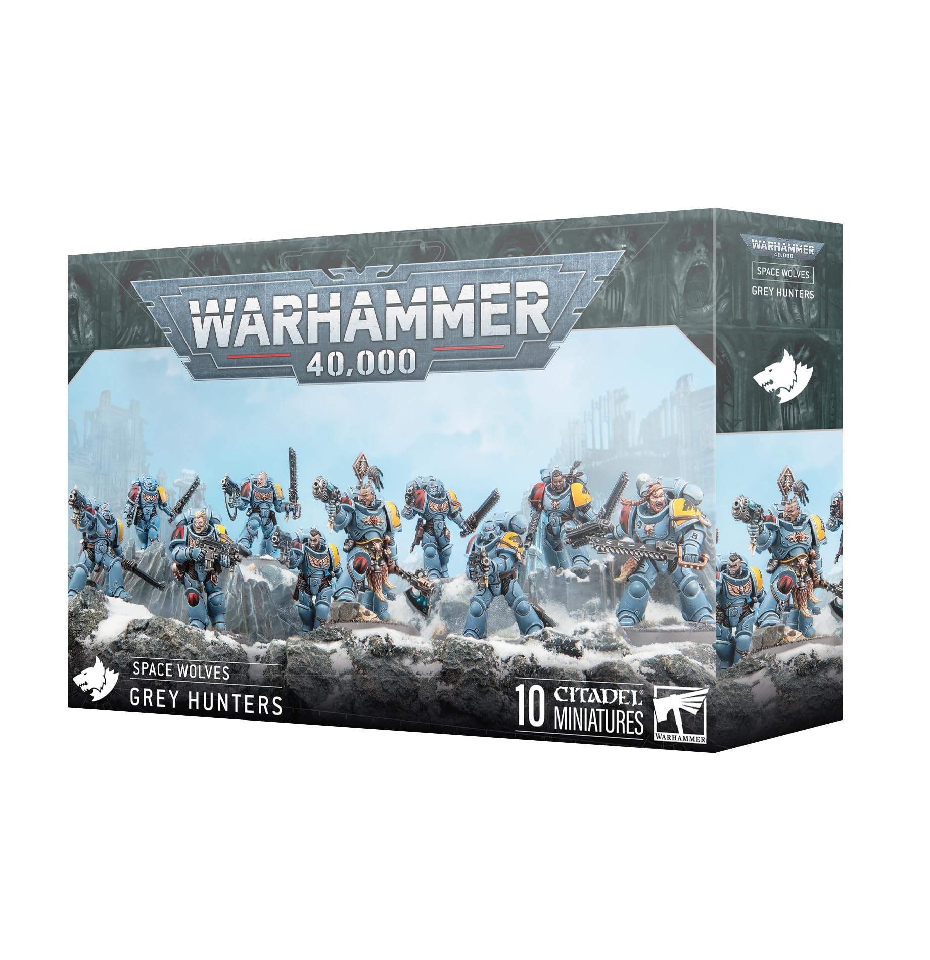 Space Wolves Grey Hunters – 10 Kunststoffminiaturen (Warhammer 40.000)