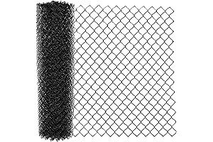 ALEKO Premium Brand New Black Chain Link Fence Fabric 5Ft x 50Ft...