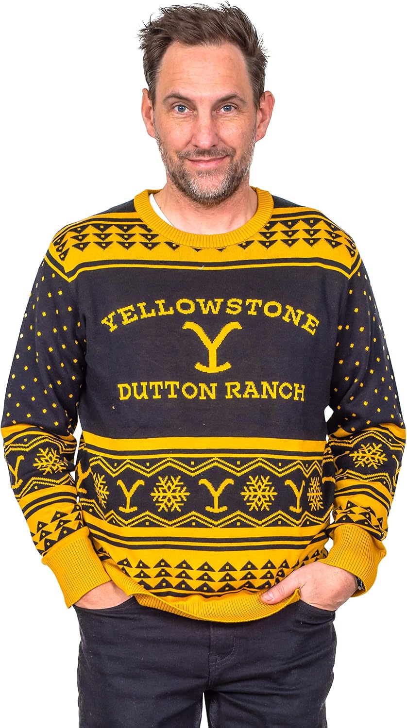 Yellowstone Classic Dutton Ranch Logo Ugly Christmas Sweater
