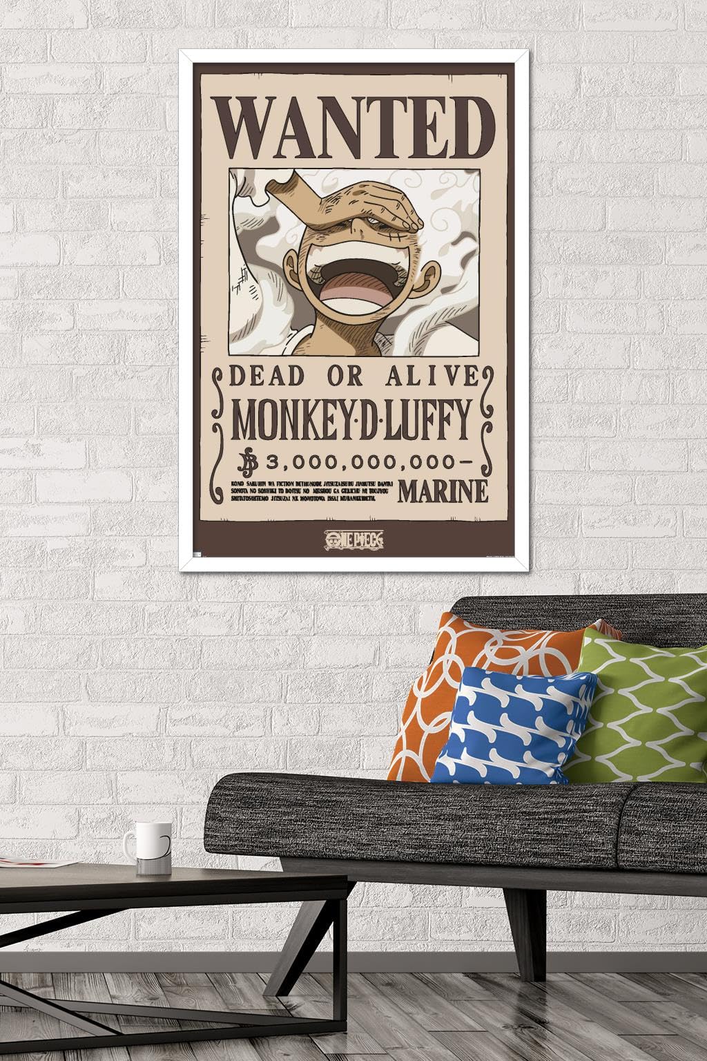 Amazon.com: Trends International One Piece - Monkey D Luffy Wanted