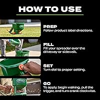 Vista 7 de Scotts Whirl Hand-Powered Spreader for Grass Seed, Fertilizer, Salt, Ice Melt, Handheld Spreader Holds up to 1,500 sq. ft. Product