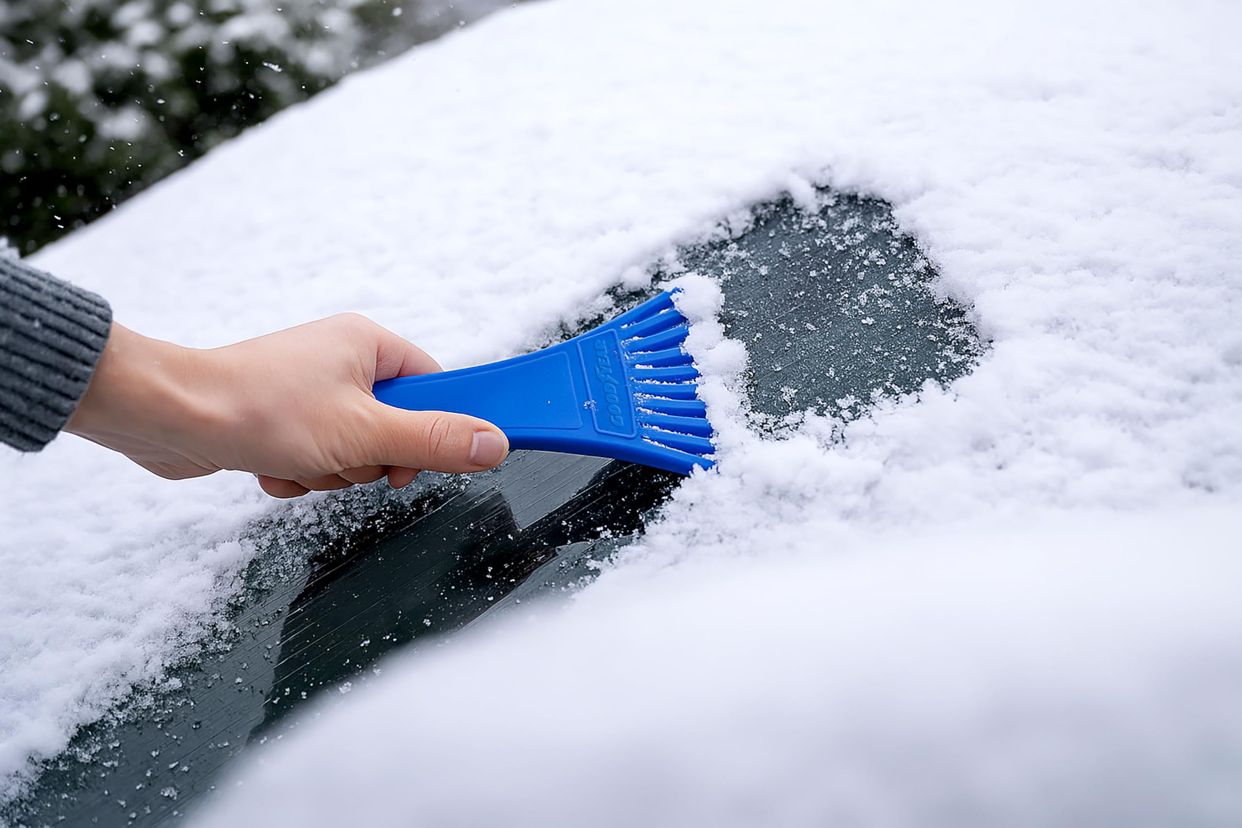 Goodyear Raschietto per Ghiaccio e Neve Piccolo Eco Compatto Leggero Antigraffio PP