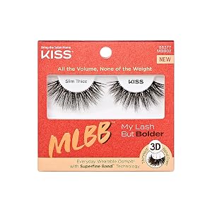 KISS My Lash But Bolder False Eyelashes Slim Thicc 16mm Includes 1 Pair Easy to Apply Reusable Lash