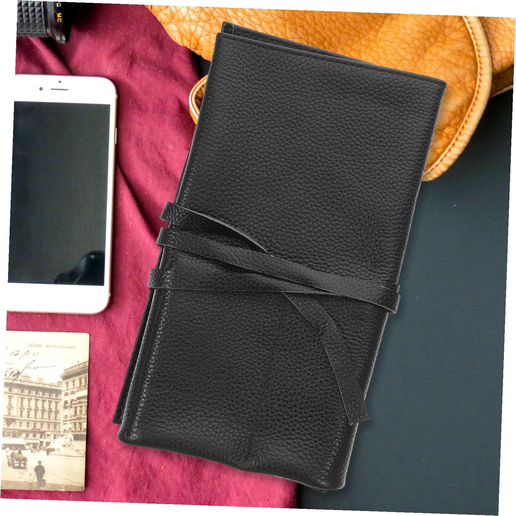 Baluue Leder Uhrenaufbewahrungsetui mit Reißverschluss Tragbare Reise Uhrentasche für Uhrenliebhaber Stylisch Klein und Leicht für Outdoor Aktivitäten