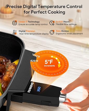 Nuwave Medley XL Digital Electric Skillet, Family Size Griddle w/Glass Lid | Improved Precision Heating, 100-425F in 5F, PFAS Free G11 Nonstick Ceramic Coating, Portable Hot Plate, 7qt Capacity