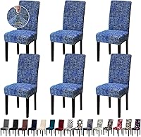 Vista 53 de Fundas de Silla de Navidad, Juego de 4 Fundas Elásticas para Sillas de Comedor, Protectores de Silla para Decoración de Navidad/Decoración del Hogar