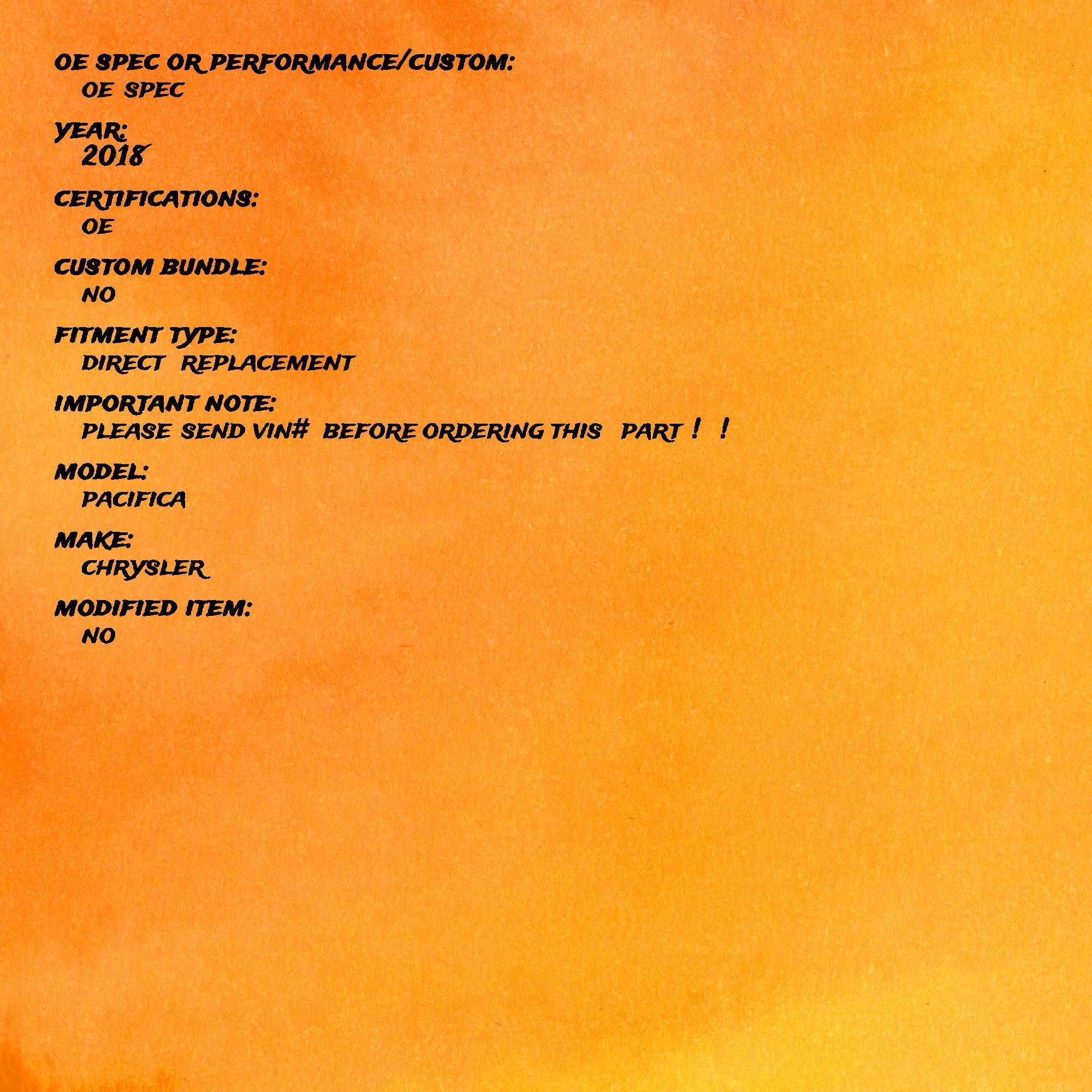 Amazon.com: Front Fascia Headlight Wiring Harness OEM 68360166AE  