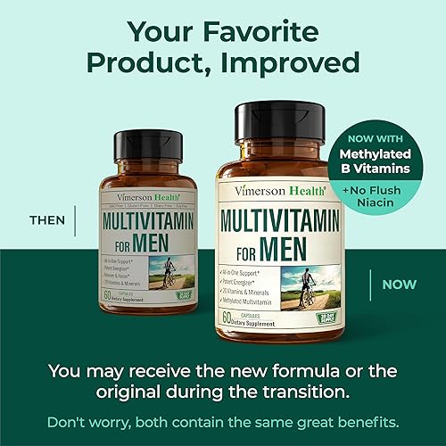 Miniatura 9 de Suplemento multivitamínico multimineral diario para hombres - Vitaminas A C E D B1 B2 B3 B5 B6 B12 Magnesio biotina espirulina zinc Antioxidante