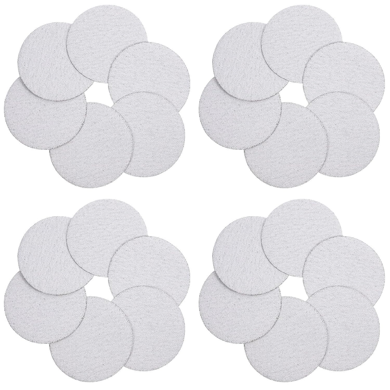 100pcs Round Sanding Discs Grit 80 with Alumina Flocking Material for Efficient Coarse Grinding and Uniform Grit, for Power Tool Grinding and Polishing Tasks
