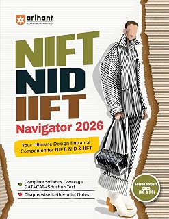 Arihant NIFT NID IIFT Navigator Entrance Exam Guide 2026 | for UG & PG, Complete Syllabus Coverage for GAT, CAT & Situatio... Price In India