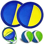 Jalunth Ball Catch Paddle Set Games - Beach Toys Pool Back Yard Outdoor Lawn Games Backyard Camping Toss Age 3 4 5 6 7 8 9 10 11 12 Years Old Boys Girls Kids Adults Family Christmas Easter Gifts