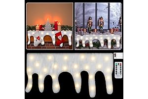Christmas Icicle Snow Blanket with LED Warm Light