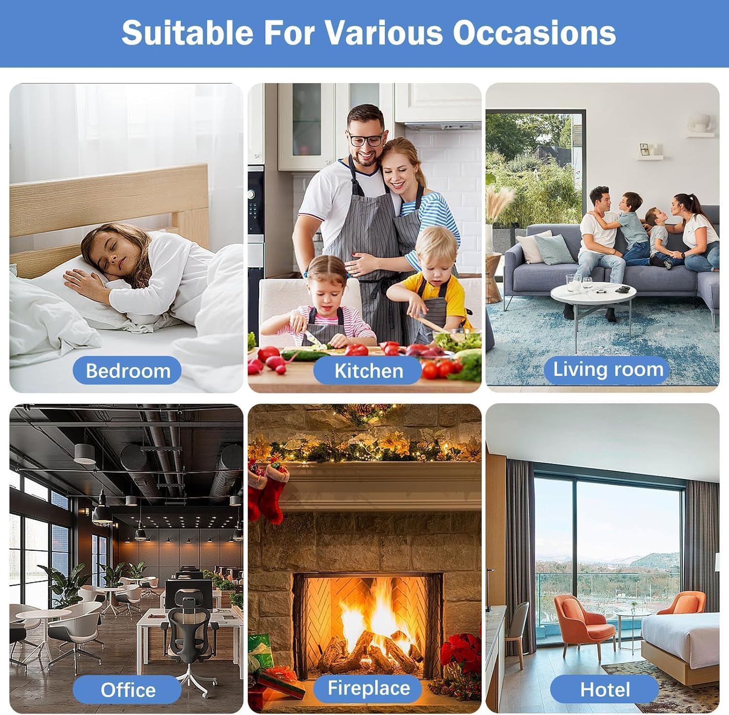 Carbon Monoxide Detectors, 3 Pack Plug in Carbon Monoxide Detector with CO Alarm Monitor Temperature Humidity Sensor,3-in-1 CO Detector with LCD Display for Home/Kitchen/Hotel/Bedroom (White)