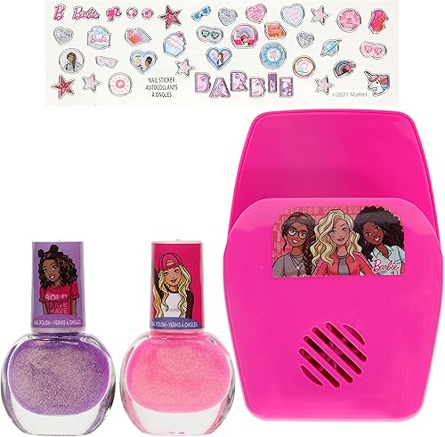 Miniatura 4 de Barbie - Townley Girl - Juego de esmalte de uñas no tóxico con secador de uñas para niñas, pilas no incluidas, a partir de 3 años