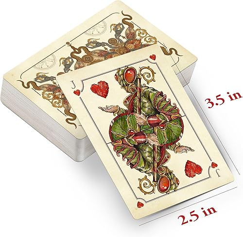 Miniatura 2 de HUNGRY MINDS The Game Playing Cards - Baraja de 54 cartas de póquer profesionales, baraja estándar coleccionable, juego de cartas vintage