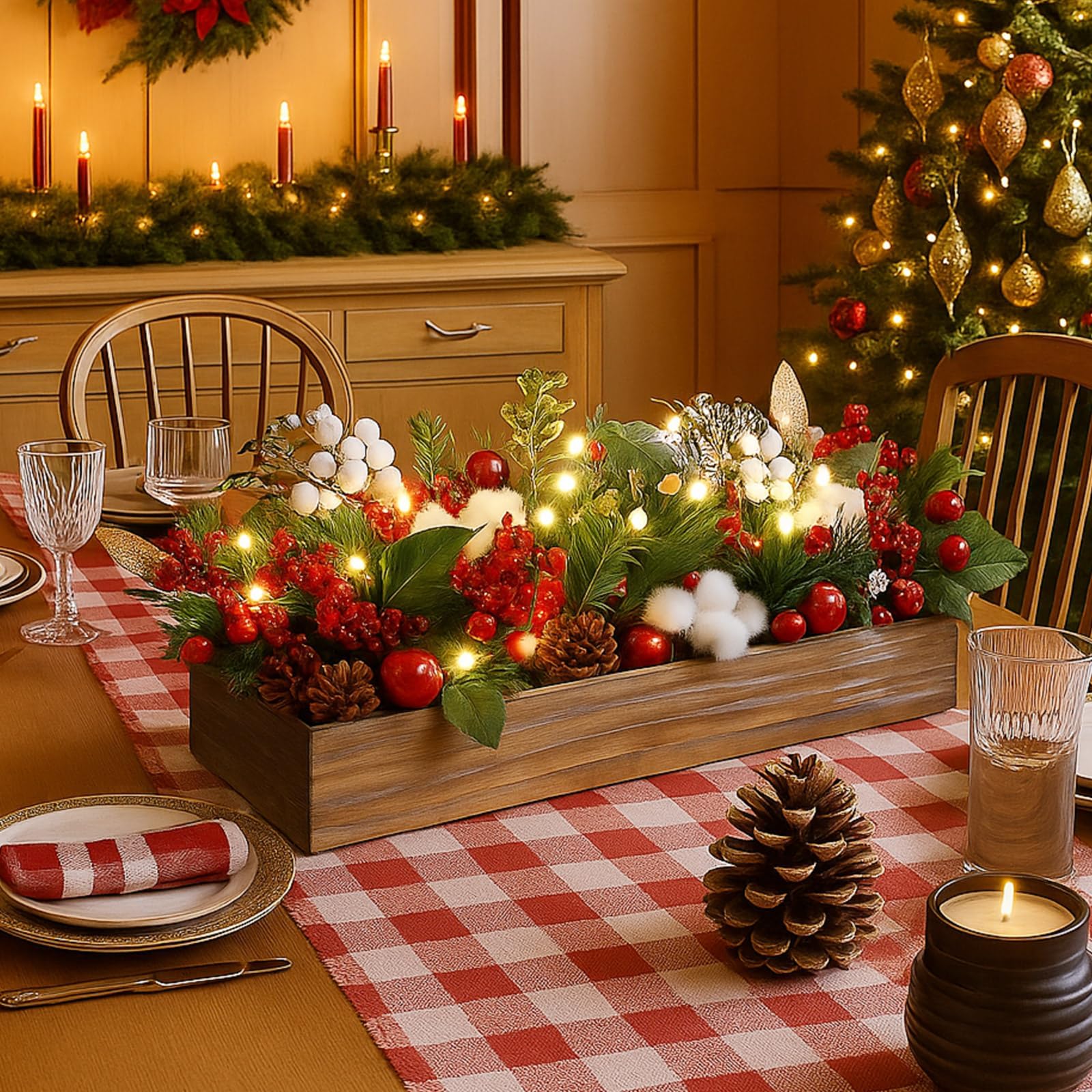 Amazon.com: Leinuosen 30 Pcs Christmas Table Centerpieces