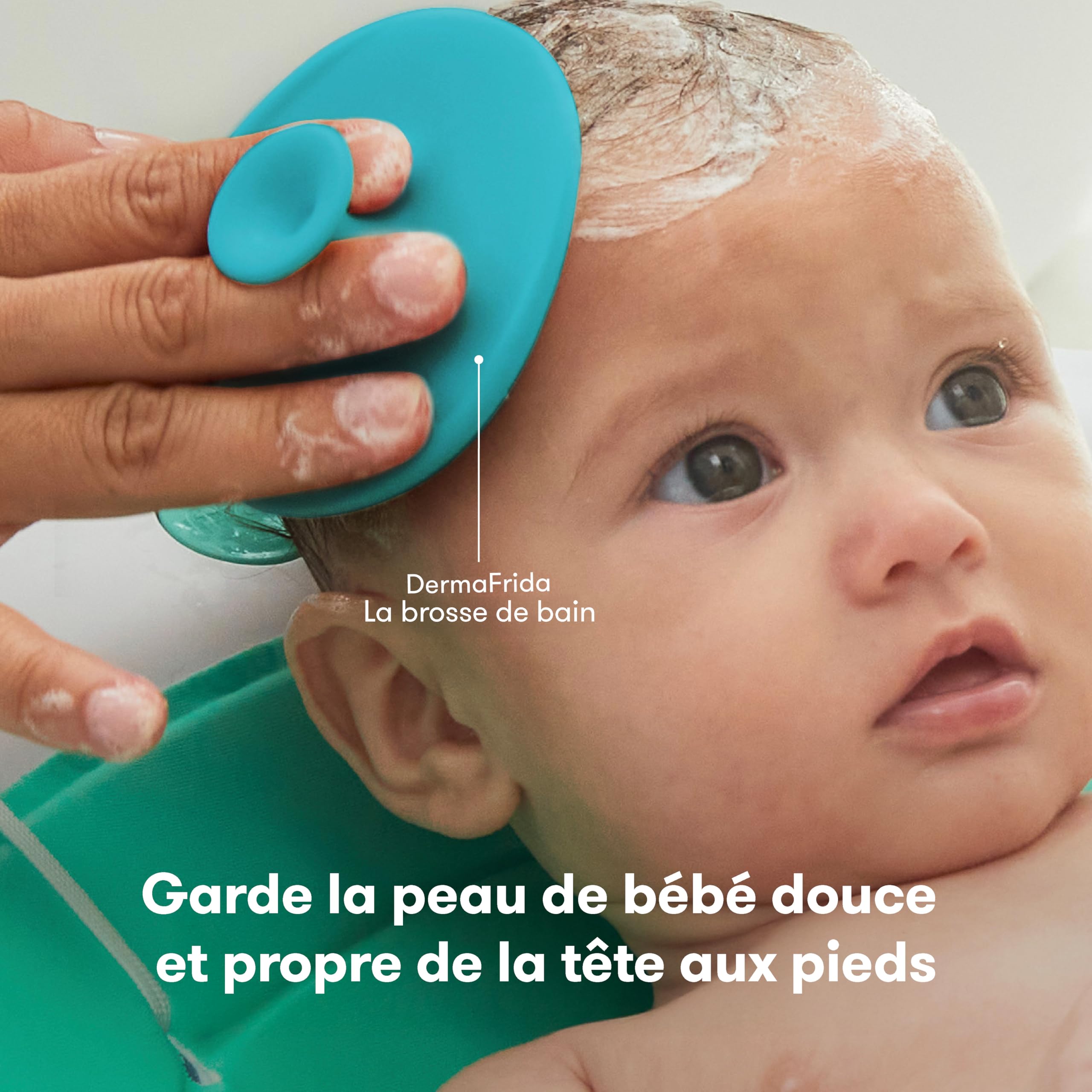 Frida Baby kit essentiels 6 pièces, comprend aspirateur nasal Snotsucker, limes à ongles NailFrida, Windi soulagement des gaz, brosse de bain DermaFrida + étui de transport en silicone