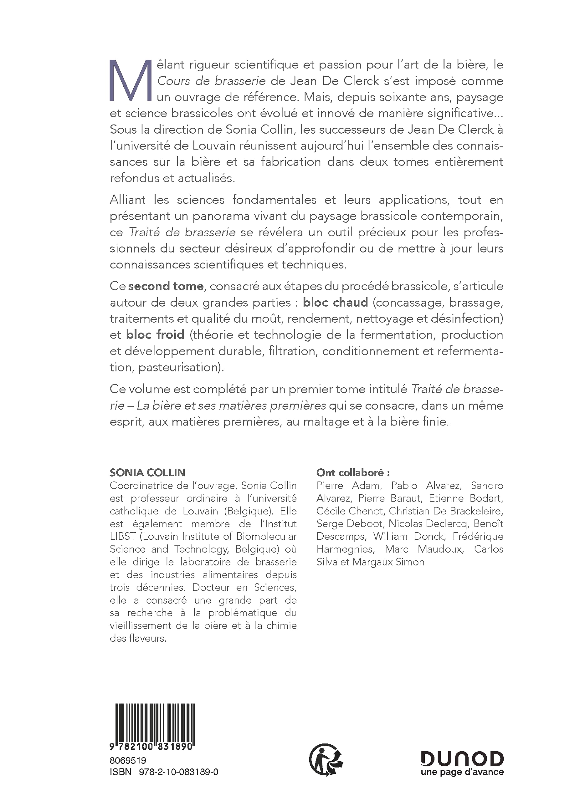 Traité de Brasserie - Tome 2: Étapes du procédé brassicole