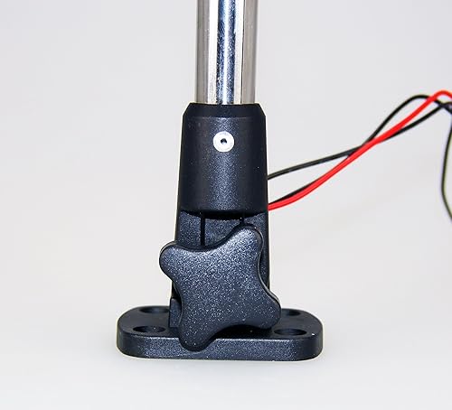 Miniatura 3 de Anclaje plegable para barco marino, poste de aluminio con luz esterlina, color blanco cálido