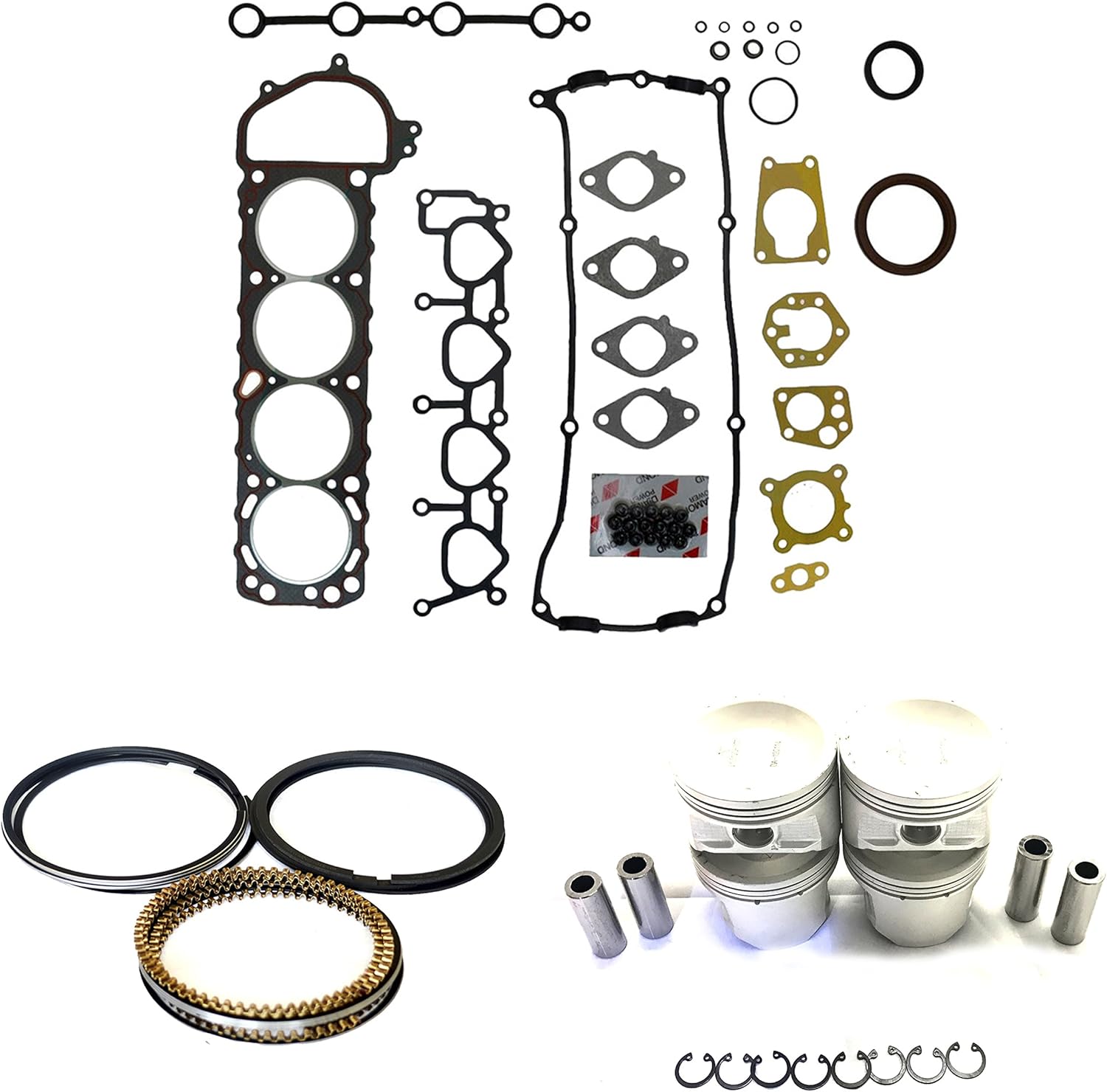 Diamond Power Full Gasket Kit Set Piston & Ring Replacement
