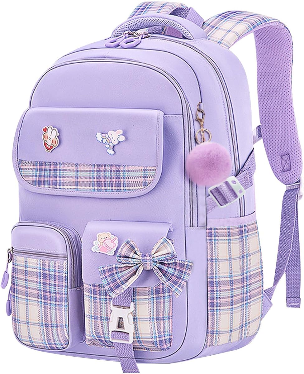 Girls Backpack Kids Backpack for Girls School Kawaii Bookbag Book Bag for Elementary Primary School