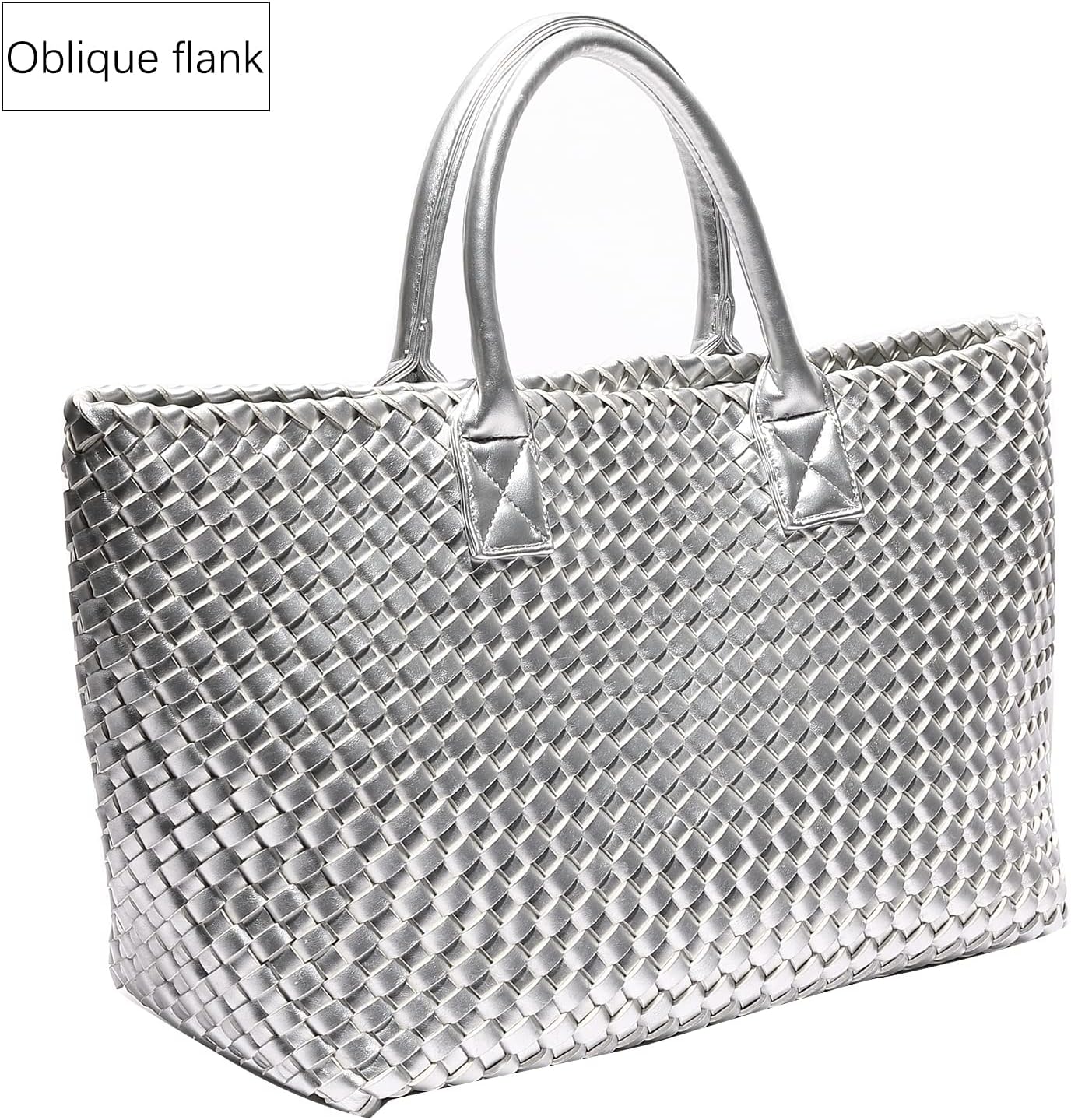 Woven Bag Shopper Bag Travel Handbags and Purses Women Tote Bag Large Capacity Shoulder Fashion Bags - Image 3