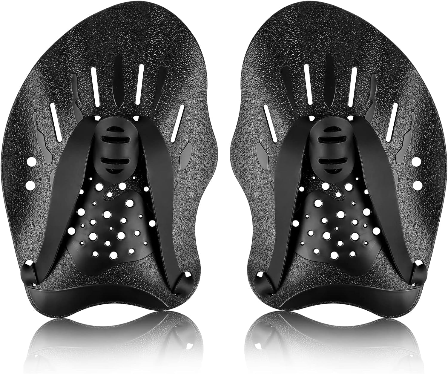 Swimming Hand Paddle, Swimming Paddle with Adjustable Straps, Strength Training Aid, Pool Exercise Equipment, Swimming Arm Training Accessory