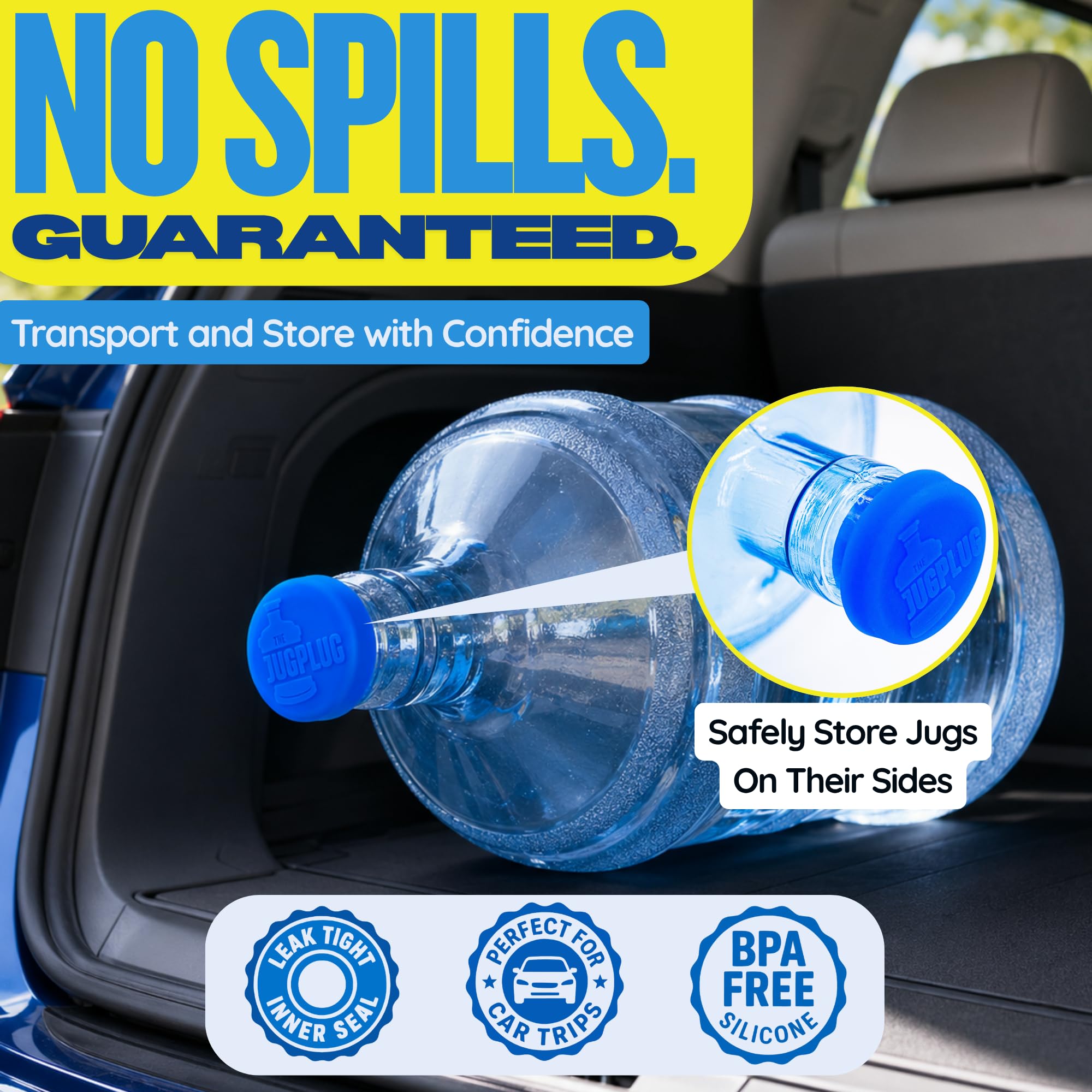 Jug Plug 5 Gallon Water Jug Cap - Leakproof! -2