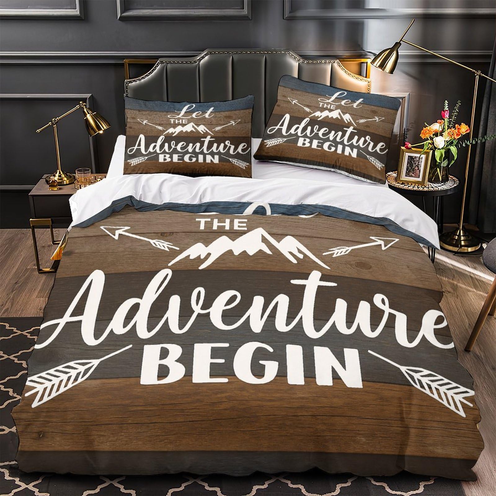 Housse de Couette Super King 260x220cm Effet 3D Abstraite