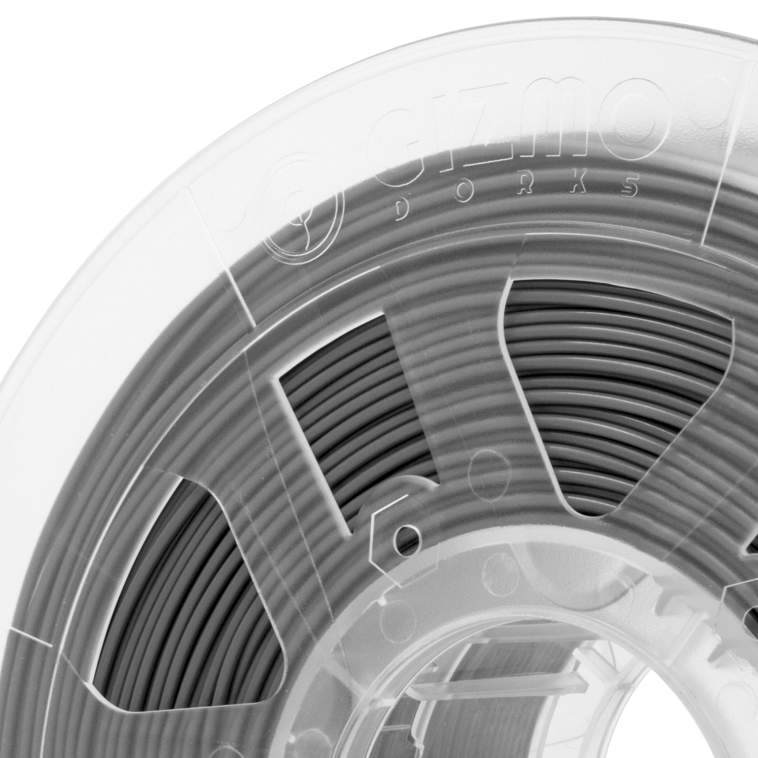 Gizmo Dorks 3mm (2.85mm) PLA Filament 1kg / 2.2lb for 3D Printers, Color Change Gray to White