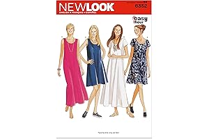 New Look Women's Misses' Dress Pattern for Sewing, U06352A, Sizes 8-10-12-14-16-18