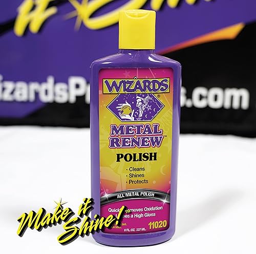 Miniatura 8 de Wizards Esmalte de metal crema Renovar - Limpia, brilla y protege todos los metales - Pulidor de corte rápido crema y limpiador de acero inoxidable