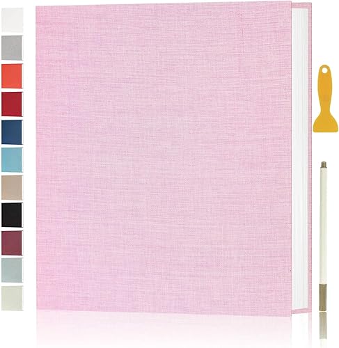 Álbum de fotos autoadhesivas para fotos de 4 x 6, 5 x 7, 8 x 10 pulgadas, álbumes de fotos magnéticos con páginas adhesivas, libros con un bolígrafo