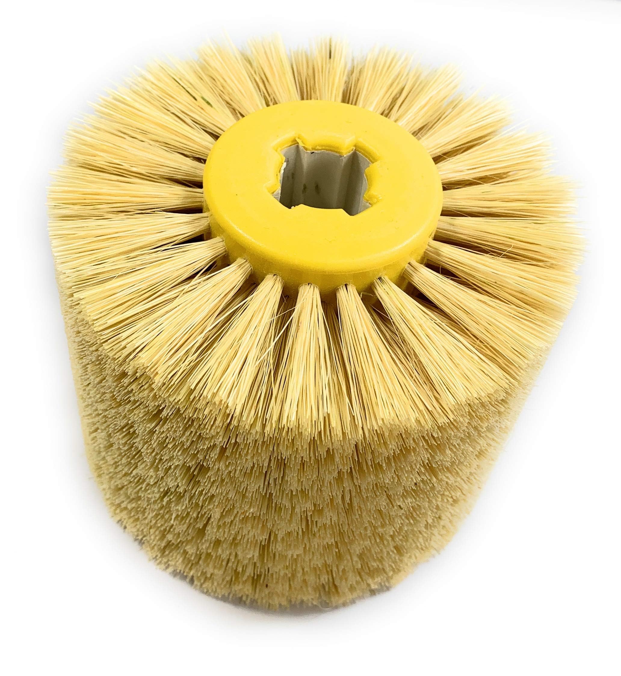 SIGNI Sisal Bristle Polishing Wheel Brush Wire Drawing Polishing Burnishing Finishing Wheel for Annatto Rosewood Furniture
