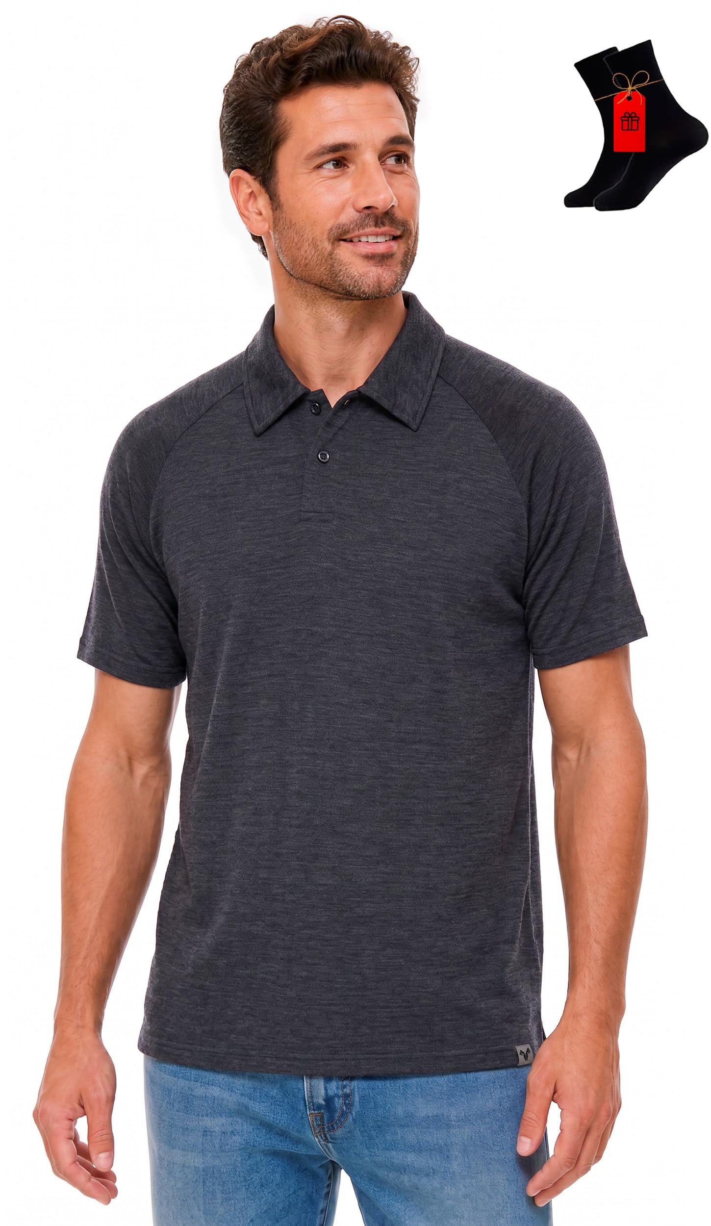 MERINNOVATION Herren Poloshirt Polohemd