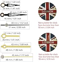 Vista 4 de TIKROUND 12888 Youngtown tipo Snap-in con eje de hora de 4.5mm de longitud, movimiento de reloj de cuarzo de barrido continuo, longitud total