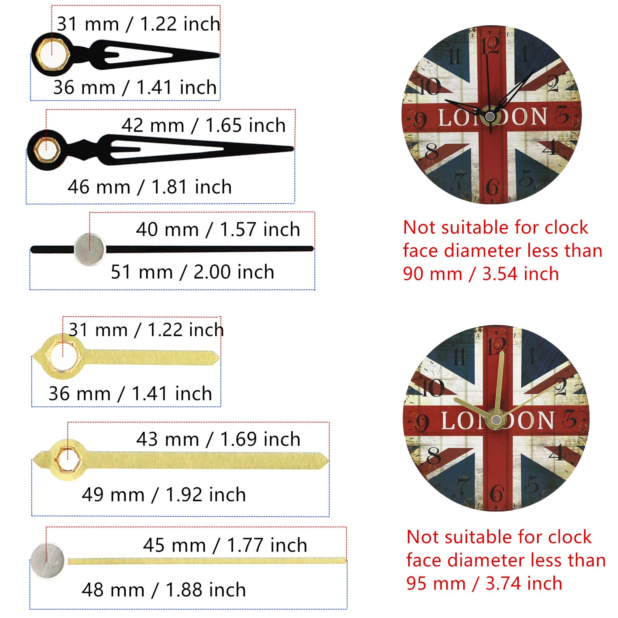 12888 Youngtown Snap In Type 5mm Hour Shaft Length Desertcart