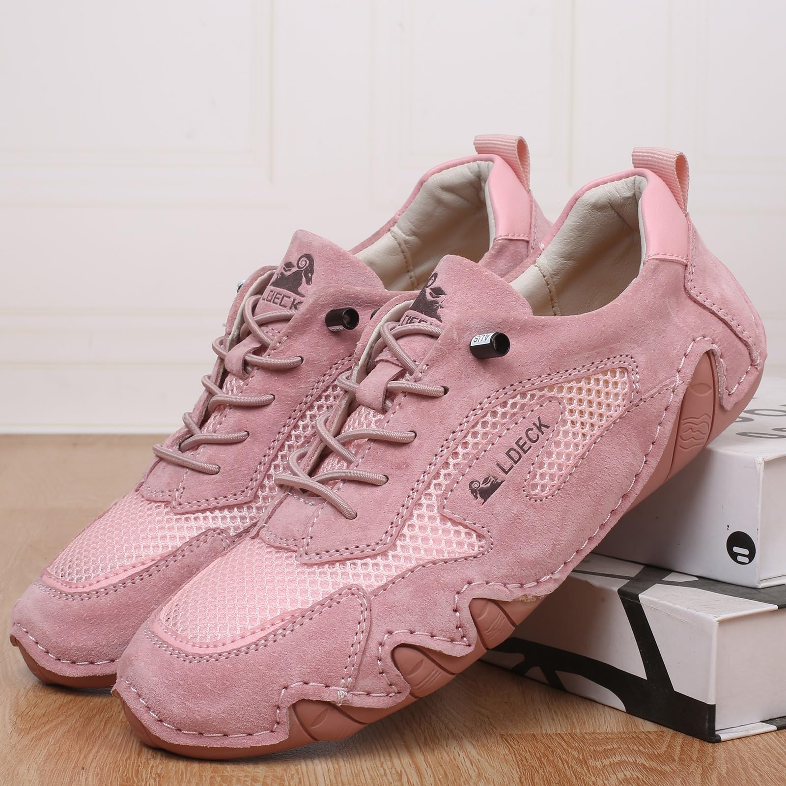 Ademende mesh trailschoenen for dames, wandelschoenen zomer antislip mesh wandelsneakers Outdoor ademende Beck outdoor mesh trailschoenen for wandelen en wandelen (Color : zwart, Size : 42