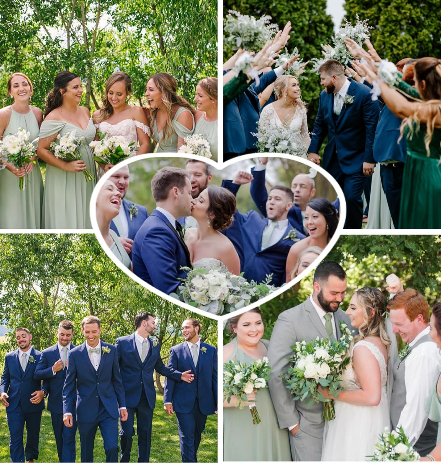 HISDERN Ties for Men Solid Houndstooth Neckties Handkerchief Formal Business Tie & Pocket Square Set Wedding Party - Image 4