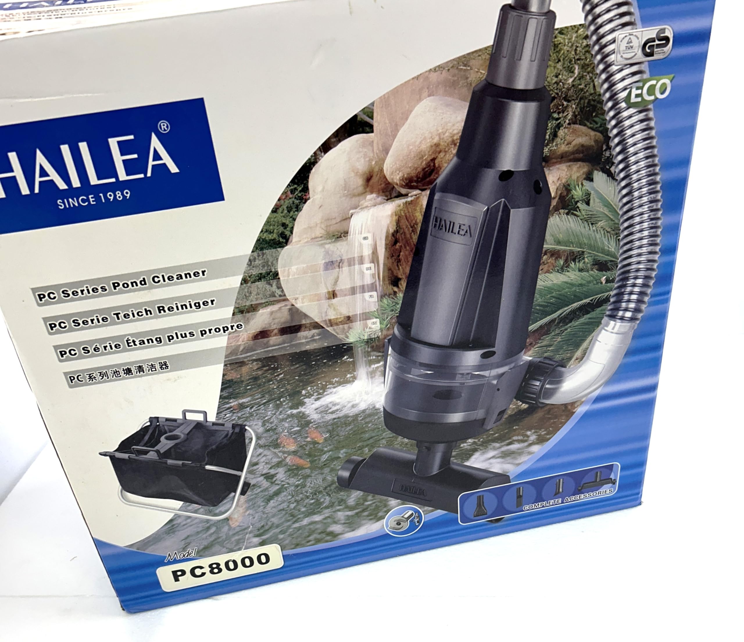 ANMSALES PC-8000 Pond Cleaner Vacuum Cleaner Pond Sludge Vacuum with Collection Bag Pool Cleaner 155W / 8000Lph (Sucking water, sucking fish excrement, cleaning The pond, pond floor).-image-2