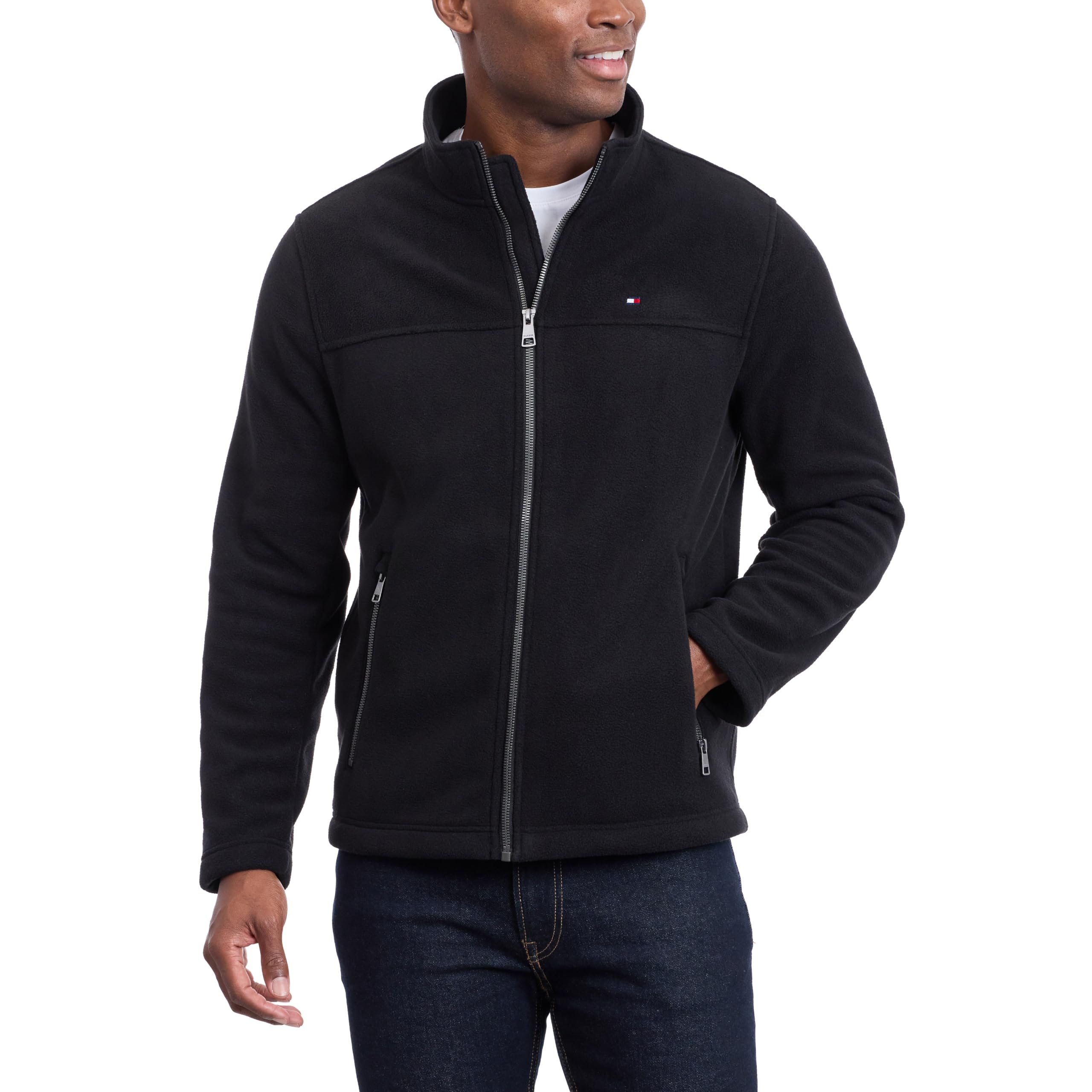 Tommy Hilfiger Lightweight Polar Fleece Jacket Chaqueta de forro polar Hombre (Pack de 1)