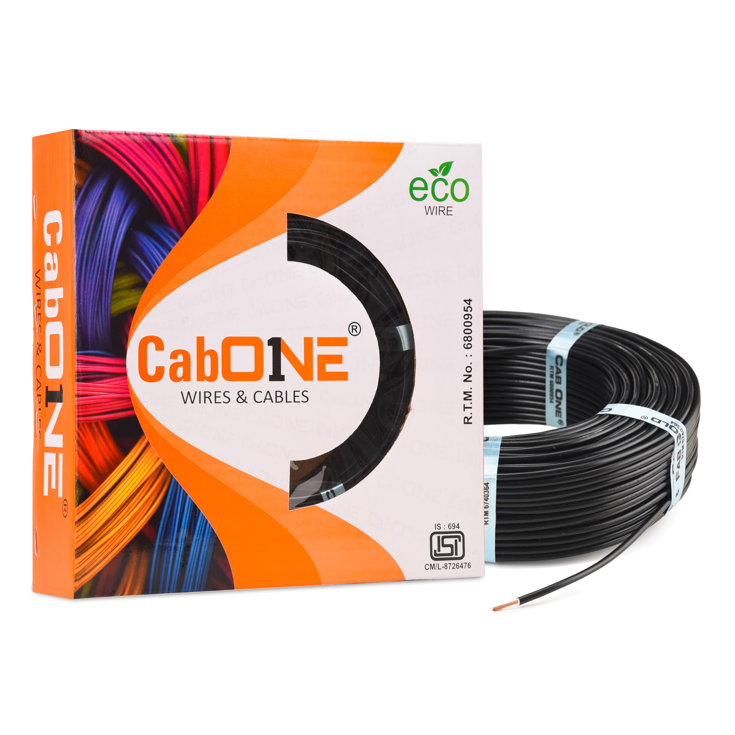 Lite Single Core Electrical Wire |Black, 90 Meter, 1.5 SQ.MM. |PVC electrical insulated CCA Copper wire