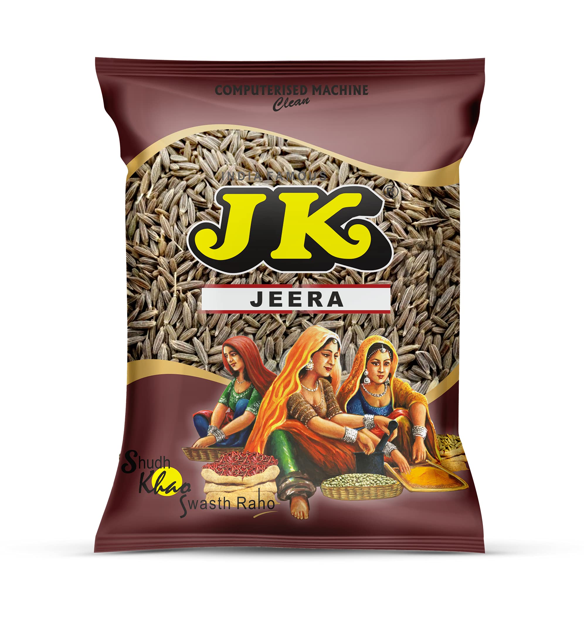JK Jeera (Cumin) Whole, 250g | Whole Cumin Seeds Spices | Quality Indian Spice | 100% Natural & Impurities-Free | Fresh (Pack of 1)