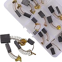 Vista 3 de 20 cepillos de carbón de motor eléctrico 10 tamaños diferentes para repuesto reparación herramienta eléctrica pieza