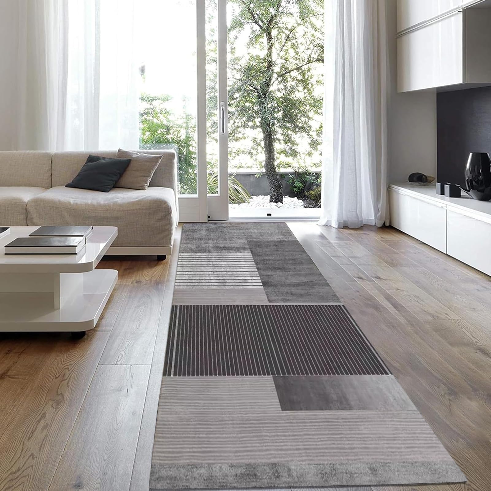 Tappeto lavabile per corridoio e cucina, resistente, antiscivolo, in cotone, extra lungo, 60 x 250 cm, tappeto da ingresso perfetto per bagno e lavanderia