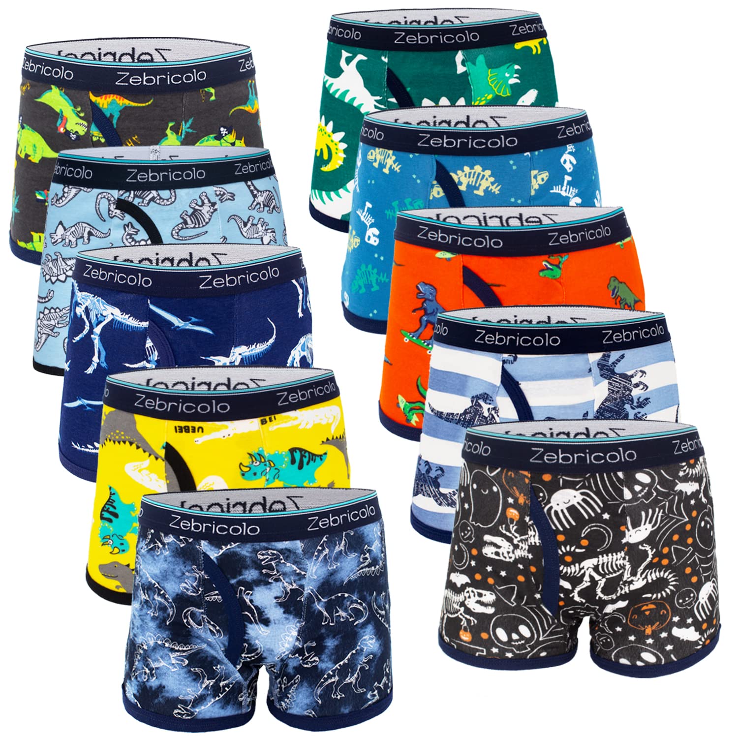 zebricoloboys underwear, random pattern, 100% cotton